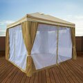 Impact Canopy 10 FT x 10 FT  Heavy Duty Gazebo , Steel Frame, Polyester Top, Tan 070018130